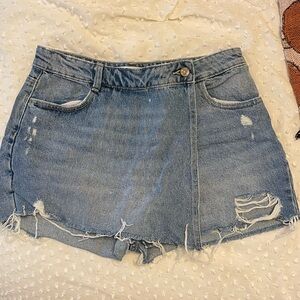 Zara denim skort